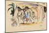 Siesta, 1915 (W/C on Paper)-Jules Pascin-Mounted Giclee Print