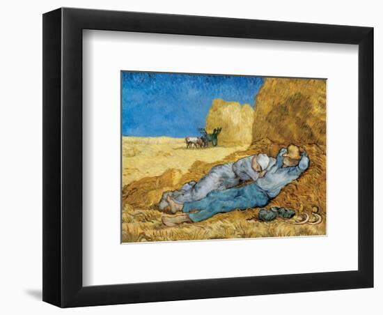 Siesta-Vincent van Gogh-Framed Art Print