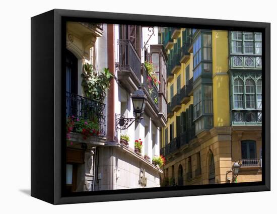 Siete Calles Area, Bilbao, Basque Country, Spain-Alan Copson-Framed Stretched Canvas