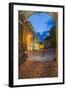 Sighisoara at Night in the Historic Centre of the 12th Century Saxon Town, Sighisoara-Matthew Williams-Ellis-Framed Photographic Print