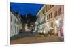 Sighisoara at Night in the Historic Centre of the 12th Century Saxon Town, Sighisoara-Matthew Williams-Ellis-Framed Photographic Print