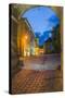 Sighisoara at Night in the Historic Centre of the 12th Century Saxon Town, Sighisoara-Matthew Williams-Ellis-Stretched Canvas