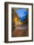 Sighisoara at Night in the Historic Centre of the 12th Century Saxon Town, Sighisoara-Matthew Williams-Ellis-Framed Photographic Print