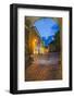 Sighisoara at Night in the Historic Centre of the 12th Century Saxon Town, Sighisoara-Matthew Williams-Ellis-Framed Photographic Print