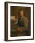 Sight (Portrait of Robert Van Den Hoecke (1622-1688), before 1661 (Oil on Wood)-Gonzales Coques-Framed Giclee Print