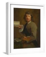 Sight (Portrait of Robert Van Den Hoecke (1622-1688), before 1661 (Oil on Wood)-Gonzales Coques-Framed Giclee Print