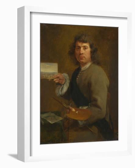 Sight (Portrait of Robert Van Den Hoecke (1622-1688), before 1661 (Oil on Wood)-Gonzales Coques-Framed Giclee Print