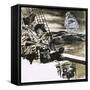 Sighting of a Ghost Ship-Ralph Bruce-Framed Stretched Canvas