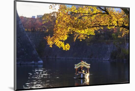 Sightseeing boat, Osaka Castle, Osaka, Kansai, Japan-Christian Kober-Mounted Photographic Print