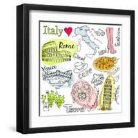 Sightseeing In Italy-Alisa Foytik-Framed Art Print