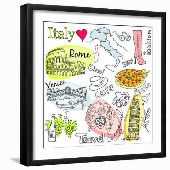 Sightseeing In Italy-Alisa Foytik-Framed Art Print