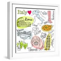 Sightseeing In Italy-Alisa Foytik-Framed Art Print