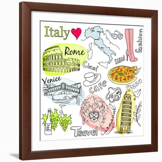 Sightseeing In Italy-Alisa Foytik-Framed Art Print