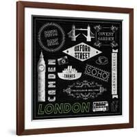 Sightseeing in London-Tom Frazier-Framed Giclee Print