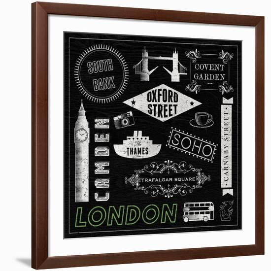 Sightseeing in London-Tom Frazier-Framed Giclee Print