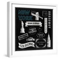 Sightseeing in New York-Tom Frazier-Framed Giclee Print