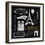 Sightseeing in Paris-Tom Frazier-Framed Giclee Print