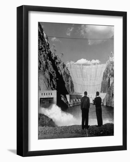 Sightseers Enjoying the Magnificent Power of Boulder Dam-Alfred Eisenstaedt-Framed Photographic Print