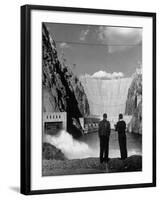 Sightseers Enjoying the Magnificent Power of Boulder Dam-Alfred Eisenstaedt-Framed Photographic Print