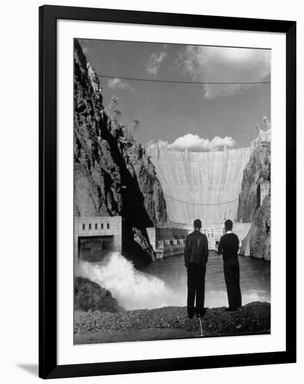 Sightseers Enjoying the Magnificent Power of Boulder Dam-Alfred Eisenstaedt-Framed Photographic Print