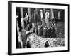 Sightseers Gaping Up at the Sculpture of Great Senators in the US Capitol Building's Hall of Fame-Margaret Bourke-White-Framed Photographic Print