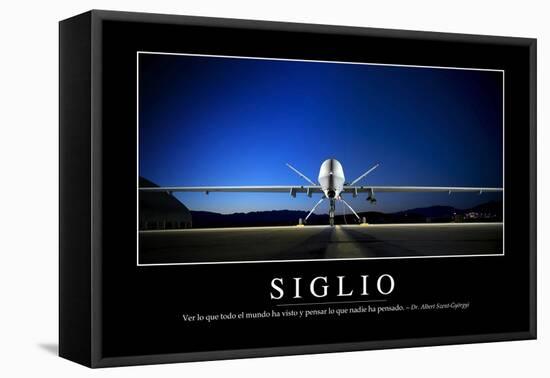 Sigilo. Cita Inspiradora Y Póster Motivacional-null-Framed Stretched Canvas