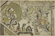 Yoshitsune's Encounter with Princess Joruri, C.1684-1704-Sigimura Jihei-Framed Giclee Print