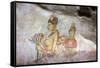 Sigiriya (Lion Rock) Frescoes or Ancient Wall Paintings-Charlie-Framed Stretched Canvas