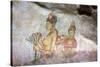Sigiriya (Lion Rock) Frescoes or Ancient Wall Paintings-Charlie-Stretched Canvas