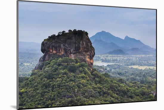 Sigiriya Rock Fortress, UNESCO World Heritage Site, Seen from Pidurangala Rock, Sri Lanka, Asia-Matthew Williams-Ellis-Mounted Photographic Print