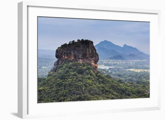 Sigiriya Rock Fortress, UNESCO World Heritage Site, Seen from Pidurangala Rock, Sri Lanka, Asia-Matthew Williams-Ellis-Framed Photographic Print