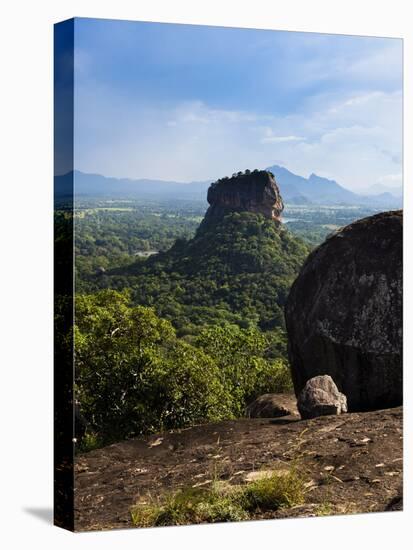 Sigiriya Rock Fortress, UNESCO World Heritage Site, Seen from Pidurangala Rock, Sri Lanka, Asia-Matthew Williams-Ellis-Stretched Canvas