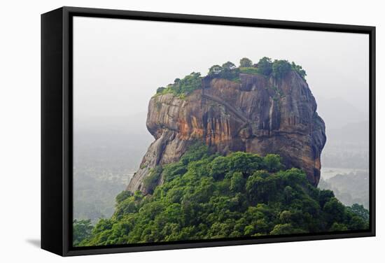 Sigiriya, UNESCO World Heritage Site, North Central Province, Sri Lanka, Asia-Christian Kober-Framed Stretched Canvas