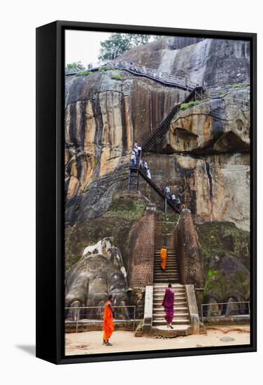 Sigiriya, UNESCO World Heritage Site, North Central Province, Sri Lanka, Asia-Christian Kober-Framed Stretched Canvas