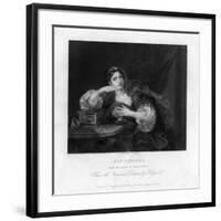 Sigismonda, with the Heart of Her Husband, 1833-TW Shaw-Framed Giclee Print