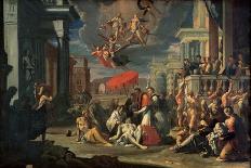 St. Charles Borromeo Administering the Sacrament to Plague Victims in 1576-Sigismondo Caula-Mounted Giclee Print