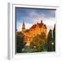 Sigmaringen Castle Illuminated at Sunrise, Swabia, Baden Wurttemberg, Germany, Europe-Doug Pearson-Framed Photographic Print