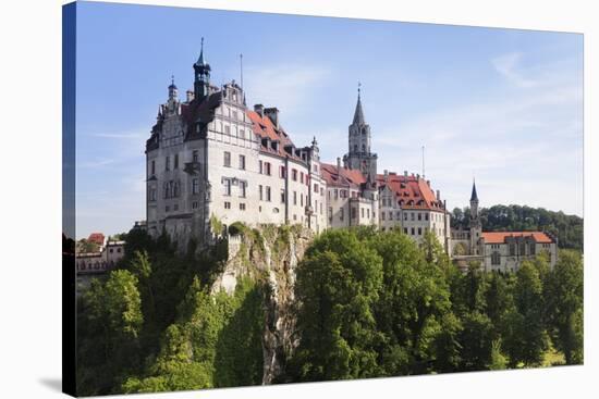 Sigmaringen Castle, Upper Danube Nature Park, Swabian Alb, Baden Wurttemberg, Germany, Europe-Markus-Stretched Canvas