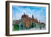 Sigmaringen Castle Watercolor-Markus Bleichner-Framed Premium Giclee Print