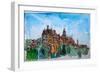 Sigmaringen Castle Watercolor-Markus Bleichner-Framed Premium Giclee Print