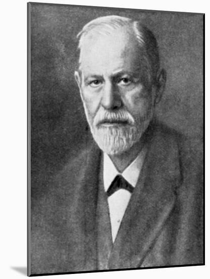 Sigmund Freud (1856-193), Austrian Neurologist-null-Mounted Giclee Print