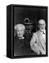 Sigmund Freud, and His Mother, Amalia Freud, in 1925-null-Framed Stretched Canvas