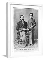 Sigmund Freud at the Age of Eight with His Father Jakob-null-Framed Giclee Print