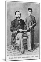 Sigmund Freud at the Age of Eight with His Father Jakob-null-Mounted Giclee Print
