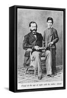 Sigmund Freud at the Age of Eight with His Father Jakob-null-Framed Stretched Canvas