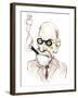 Sigmund Freud Austrian neurologist and psychotherapist of Czech birth; caricature-Neale Osborne-Framed Giclee Print