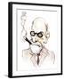 Sigmund Freud Austrian neurologist and psychotherapist of Czech birth; caricature-Neale Osborne-Framed Giclee Print