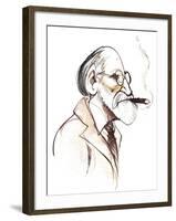 Sigmund Freud Austrian neurologist and psychotherapist of Czech birth; caricature-Neale Osborne-Framed Giclee Print