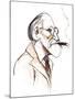 Sigmund Freud Austrian neurologist and psychotherapist of Czech birth; caricature-Neale Osborne-Mounted Giclee Print