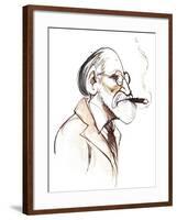 Sigmund Freud Austrian neurologist and psychotherapist of Czech birth; caricature-Neale Osborne-Framed Giclee Print